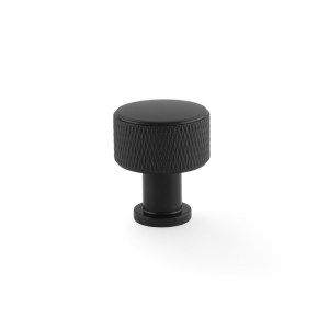 ALEXANDER & WILKSĀ® lucia knurled cabinet knob 29mm matt black