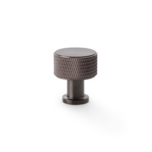 ALEXANDER & WILKSĀ® lucia knurled cabinet knob 29mm dark bronze pvd