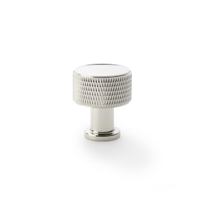 ALEXANDER & WILKSĀ® lucia knurled cabinet knob 29mm polished nickel