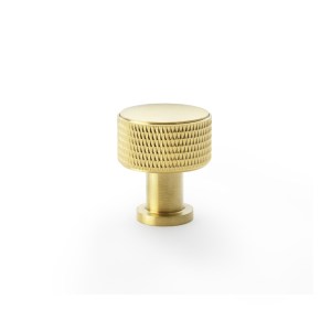 ALEXANDER & WILKSĀ® lucia knurled cabinet knob 29mm satin brass pvd