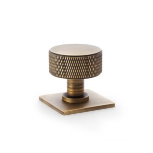 ALEXANDER & WILKSĀ® lucia knurled cabinet knob 35mm antique brass