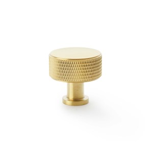 ALEXANDER & WILKSĀ® lucia knurled cabinet knob 35mm satin brass pvd