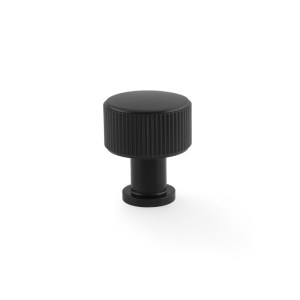 ALEXANDER & WILKSĀ® lucia reeded cabinet knob 29mm matt black