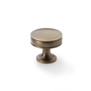 ALEXANDER & WILKSĀ® lynd cupboard knob 38mm dia. antique brass