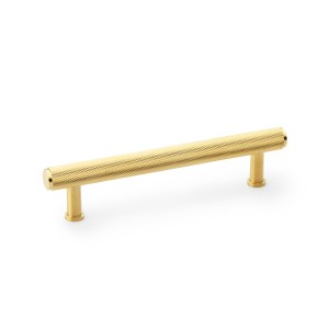 ALEXANDER & WILKSĀ® knurled t-bar cabinet pull 128mm c/c satin brass pvd