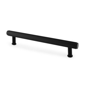 ALEXANDER & WILKSĀ® knurled t-bar cabinet pull 160mm c/c matt black