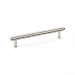 ALEXANDER & WILKSĀ® knurled t-bar cabinet pull 160mm c/c pol nickel