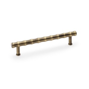 ALEXANDER & WILKSĀ® bamboo t-bar cabinet pull 160mm c/c antique brass