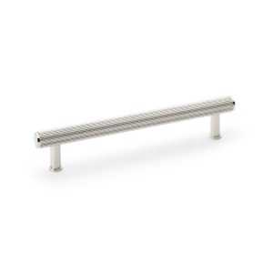 ALEXANDER & WILKSĀ® reeded t-bar cabinet pull 160mm c/c polished nickel