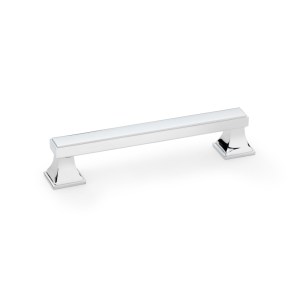 ALEXANDER & WILKSĀ® jesper square cabinet pull 128mm c/c polished chrome