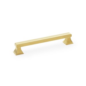 ALEXANDER & WILKSĀ® jesper square cabinet pull 160mm c/c satin brass pvd
