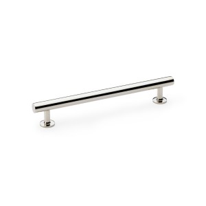 ALEXANDER & WILKSĀ® round t bar cabinet pull handle 160mm c/c pol nickel