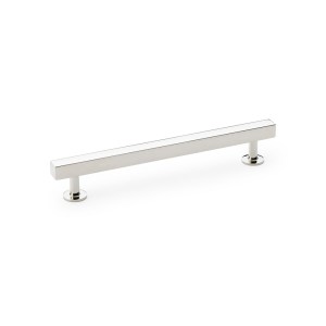 ALEXANDER & WILKSĀ® square t bar cabinet pull handle 160mm c/c pol nickel