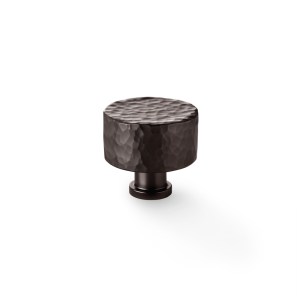 ALEXANDER & WILKSĀ® leila hammered cupboard knob 35mm dark bronze