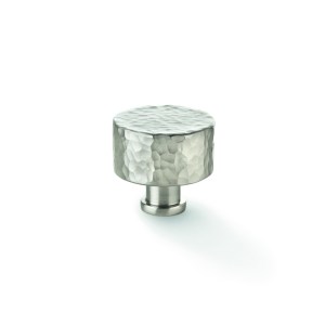 ALEXANDER & WILKSĀ® leila hammered cupboard knob 35mm satin nickel