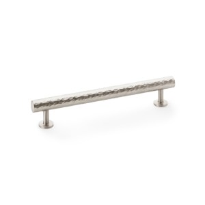 ALEXANDER & WILKSĀ® leila hammered cabinet pull 160mm c/c satin nickel