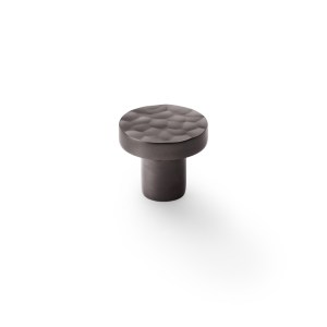 ALEXANDER & WILKSĀ® hammered face round cup knob 30mm dark bronze