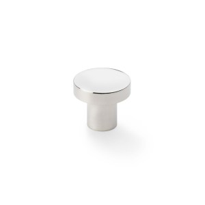 ALEXANDER & WILKSĀ® hanover plain round knob 30mm polished nickel