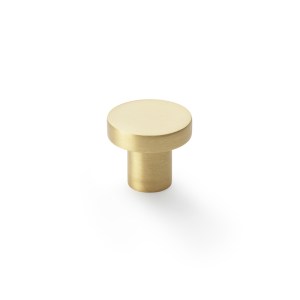 ALEXANDER & WILKSĀ® hanover plain round knob 30mm satin brass