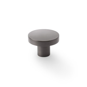 ALEXANDER & WILKSĀ® hanover plain round knob 38mm dark bronze