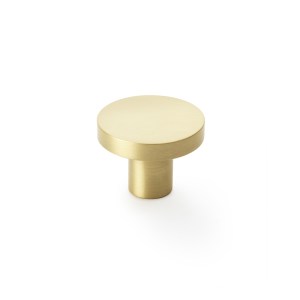 ALEXANDER & WILKSĀ® hanover plain round knob 38mm satin brass