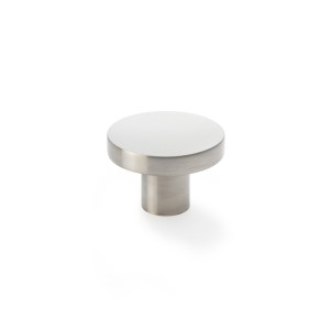 ALEXANDER & WILKSĀ® hanover plain round knob 38mm satin nickel