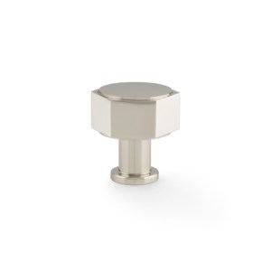 ALEXANDER & WILKSĀ® vesper hex cabinet knob 33mm polished nickel