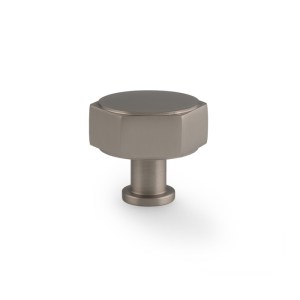 ALEXANDER & WILKSĀ® vesper hex cabinet knob 40mm dark bronze