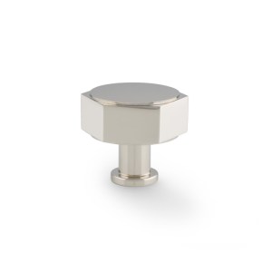 ALEXANDER & WILKSĀ® vesper hex cabinet knob 40mm polished nickel