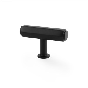 ALEXANDER & WILKSĀ® vesper hex t-bar cabinet knob 55mm black