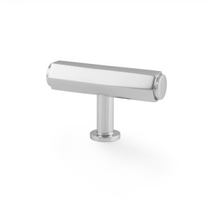 ALEXANDER & WILKSĀ® vesper hex t-bar cabinet knob 55mm polished chrome