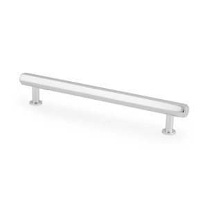 ALEXANDER & WILKSĀ® vesper hex bar cabinet pull 128mm c/c polished cchrome