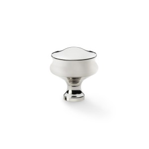 ALEXANDER & WILKSĀ® harris cupboard knob 32mm dia. polished nickel
