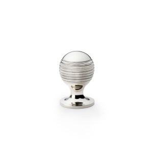 ALEXANDER & WILKSĀ® alexander & wilks caesar cupboard knob 25mm on round rose polished nickel