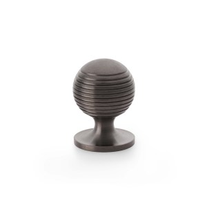 ALEXANDER & WILKSĀ® alexander & wilks caesar cupboard knob 32mm on round rose dark bronze pvd