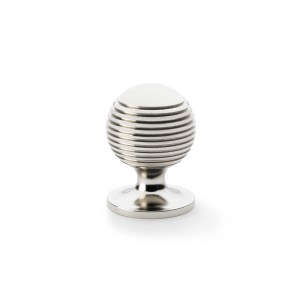 ALEXANDER & WILKSĀ® alexander & wilks caesar cupboard knob 32mm on round rose polished nickel