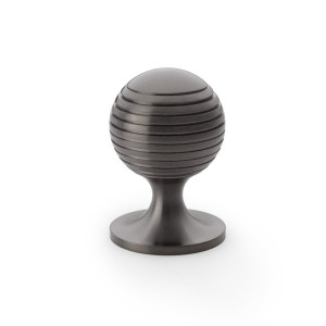 ALEXANDER & WILKSĀ® alexander & wilks caesar cupboard knob 38mm on round rose dark bronze pvd