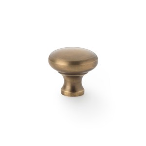ALEXANDER & WILKSĀ® wade round cabinet knob 32mm antique brass