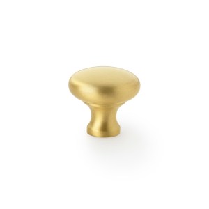 ALEXANDER & WILKSĀ® wade round cabinet knob 32mm satin brass