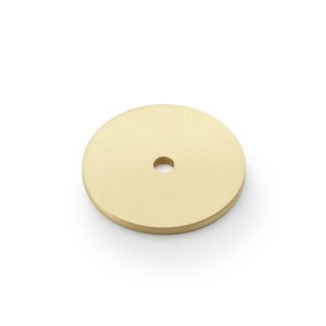 ALEXANDER & WILKSĀ® 35mm circular backplate to suit cabinet hardware satin brass