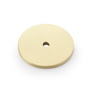 ALEXANDER & WILKSĀ® 40mm circular backplate to suit cabinet hardware satin brass