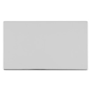 EUROLITE® Concealed 3mm Double Blank - Polished Chrome (White)