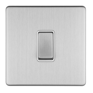 EUROLITEĀ® Concealed 3mm 3 Gang Intermediate Switch - Stainless Steel (matching)