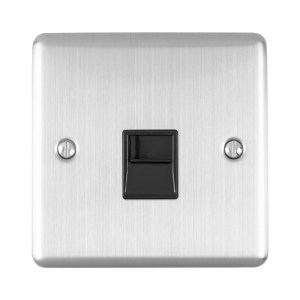 EUROLITEĀ® Enhance Decorative Telephone Master - Satin Stainless (Black)