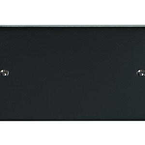 EUROLITE® Enhance Decorative Double Blank Plate - Matt Black (Black)