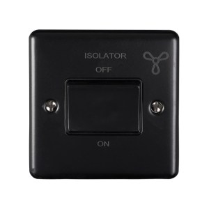 EUROLITE® Enhance Decorative Fan Switch - Matt Black (Black)
