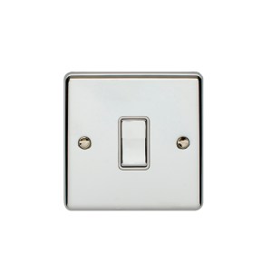 EUROLITEĀ® Enhance Decorative Intermediate Switch - Polished Chrome (White)