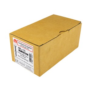 TIMCO Carriage Bolts DIN603 & Hex Full Nuts DIN934 Silver - M12 x 110