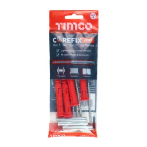 TIMCO Corefix 100 Dot & Dab Wall Fixing - 5.0 x 100