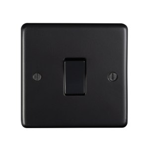 EUROLITEĀ® Stainless steel 20Amp Switch - Black Nickel (Black)